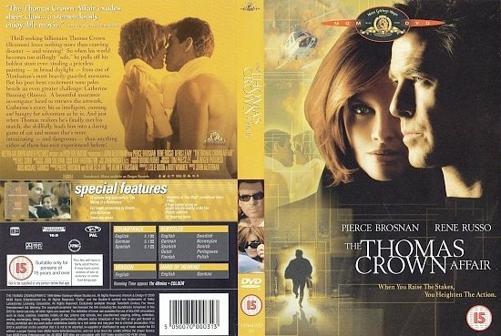 dvd cover The Thomas Crown Affair (1999) WS R2