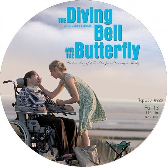 dvd cover The Diving Bell And The Butterfly (2007) R1
