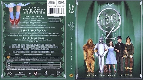 dvd cover The Wizard of Oz (70th Anniversary) (1939) Blu-Ray