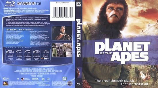 dvd cover Planet of the Apes (1968) Blu-Ray