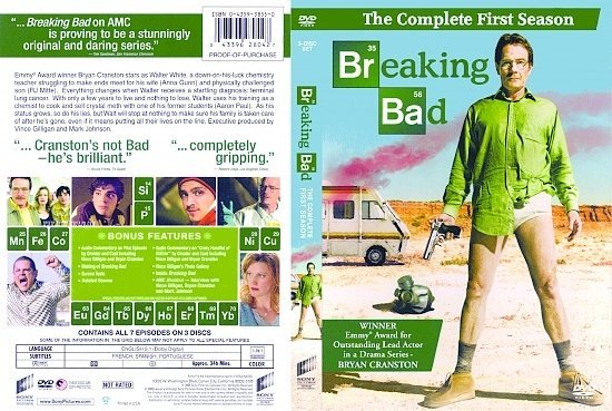 dvd cover Breaking Bad: Season 1 (2008) UR WS R1