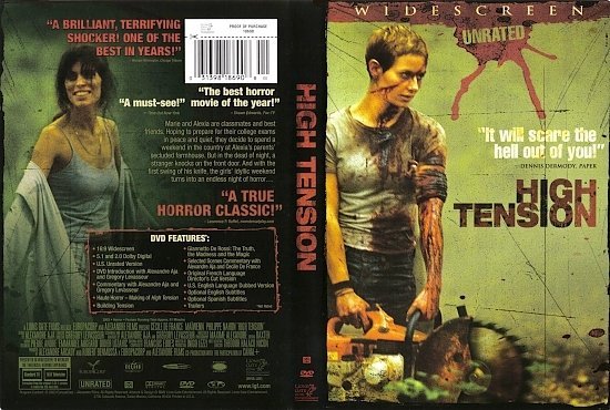 dvd cover High Tension (2003) UNRATED R1