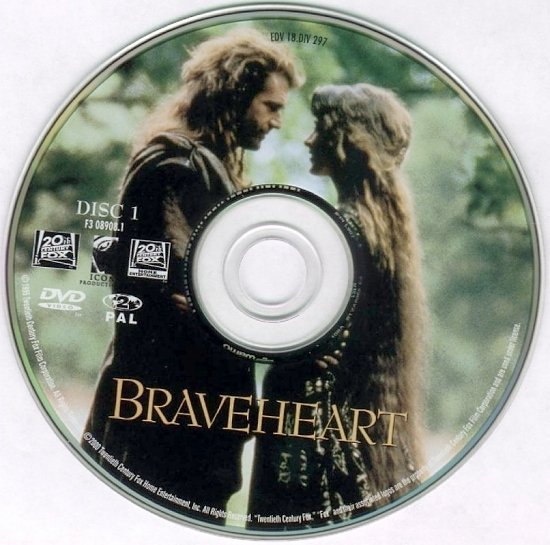 dvd cover Braveheart (1995) R1