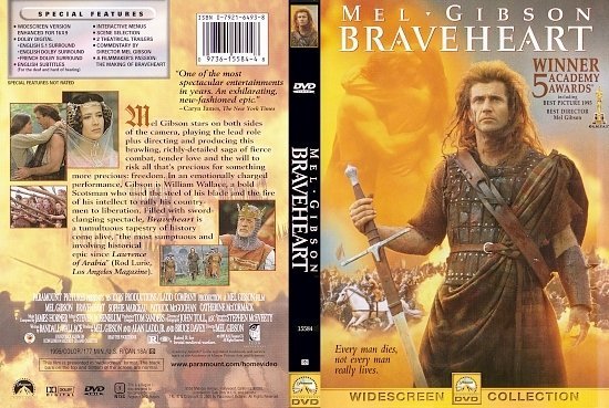 dvd cover Braveheart (1995) R1