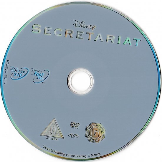 dvd cover Secretariat (2010) R2 & R4