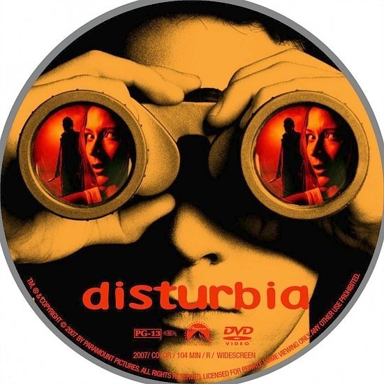 dvd cover Disturbia (2007) WS R1