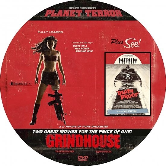 dvd cover Grindhouse: Planet Terror/Death Proof (2007) R1