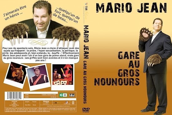 dvd cover Mario Jean Gare au Gros Nounours Canadian r1