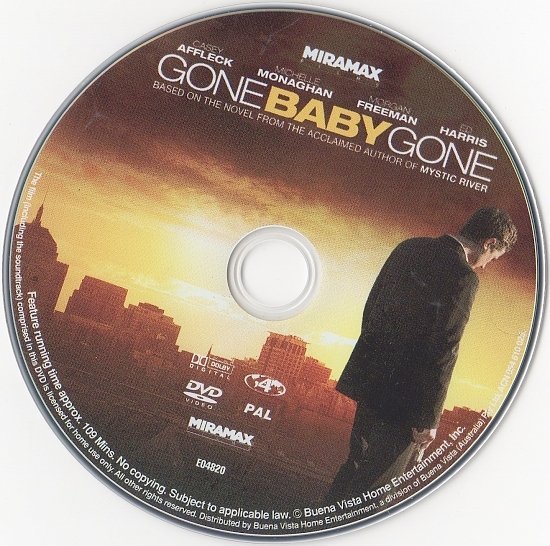 dvd cover Gone Baby Gone (2007) WS R4