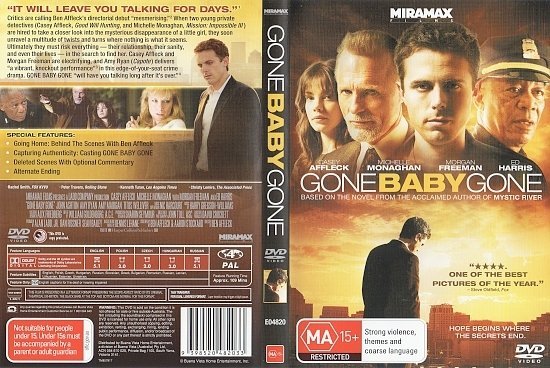 dvd cover Gone Baby Gone (2007) WS R4