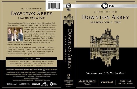 dvd cover Downton Abbey Seasons One & Two