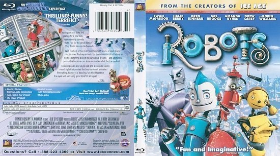 dvd cover Robots (2005) Blu-Ray