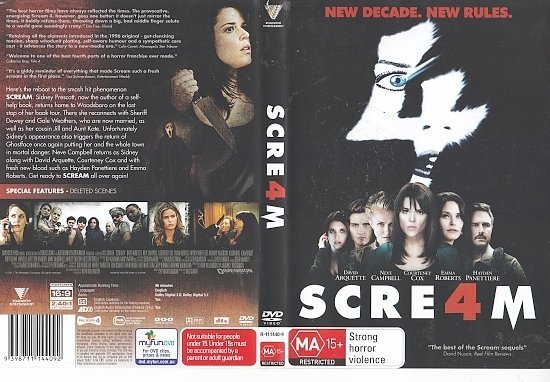 dvd cover Scream 4 (2011) WS R4