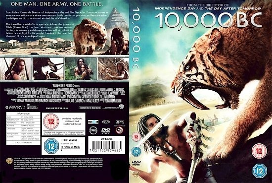 dvd cover 10,000 BC (2008) WS R1 & R2