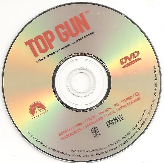 dvd cover Top Gun (1986) R1