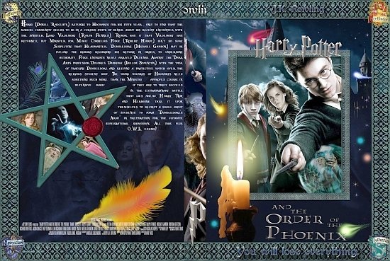 dvd cover Harry Potter And The Order Of The Phoenix