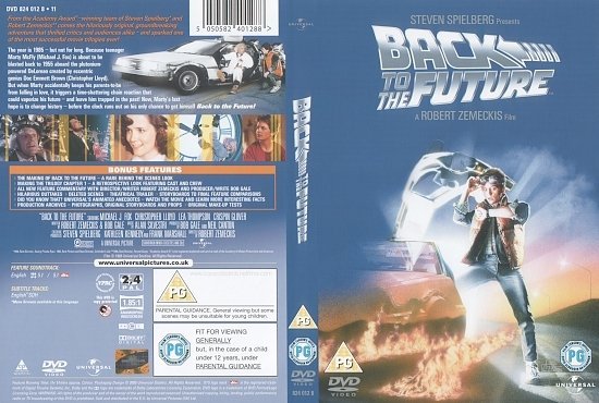 dvd cover Back To The Future (1985) R2