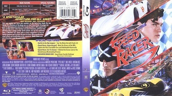 dvd cover Speed Racer (2008) Blu-Ray