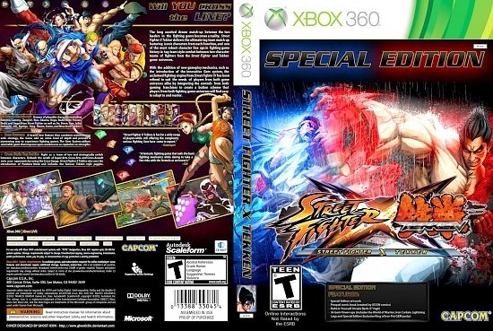 dvd cover Street Fighter X Tekken