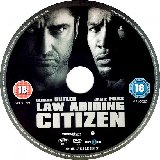 dvd cover Law Abiding Citizen (2009) R2