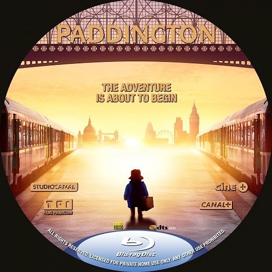 dvd cover Paddington R0 Custom Blu-Ray