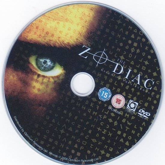 dvd cover The Zodiac (2005) WS R2