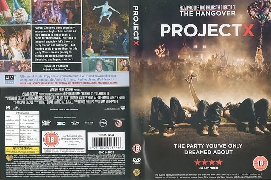 dvd cover Project X ( ) R2