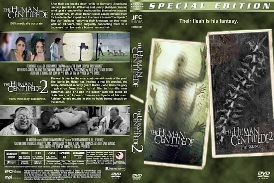 dvd cover The Human Centipede Double Feature