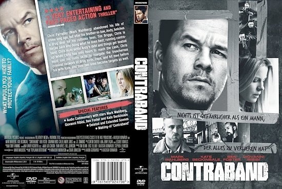 dvd cover Contraband (2012)