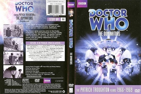 dvd cover Doctor Who The Dominators