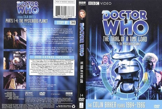 dvd cover Doctor Who The Trial Of A Time lord