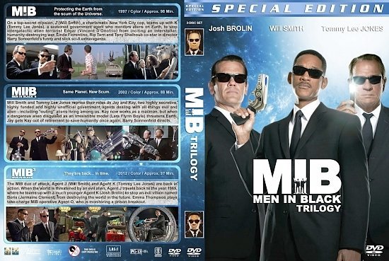 dvd cover Men in Black Trilogy version 4