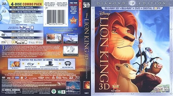 The Lion King 3D (1994) Blu-Ray 