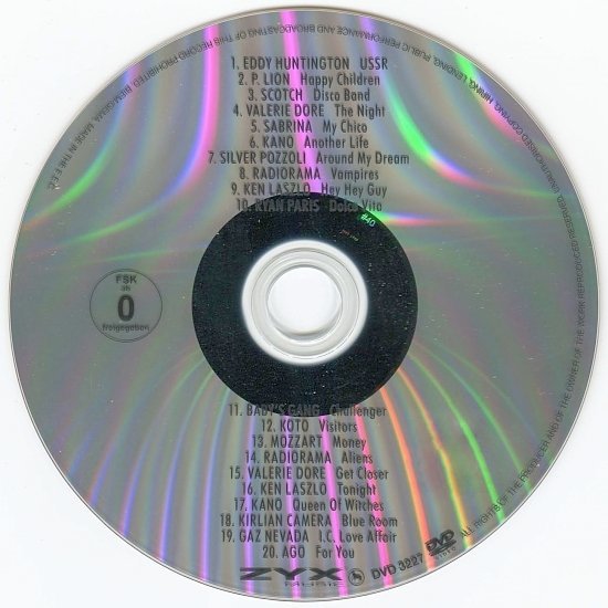 dvd cover ZYX Italo Disco Collection
