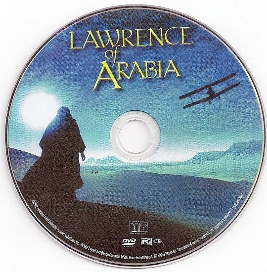 dvd cover Lawrence Of Arabia (1962) R1