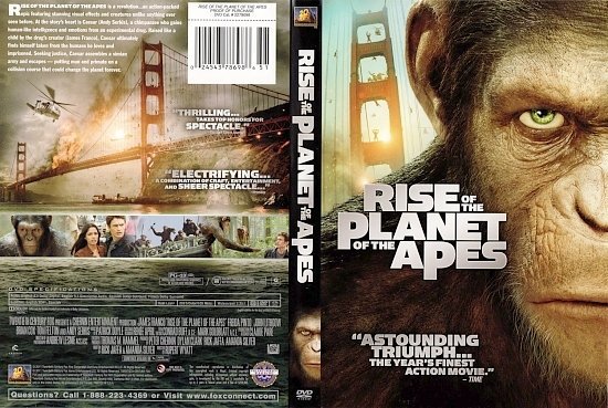 dvd cover Rise of the Planet of the Apes
