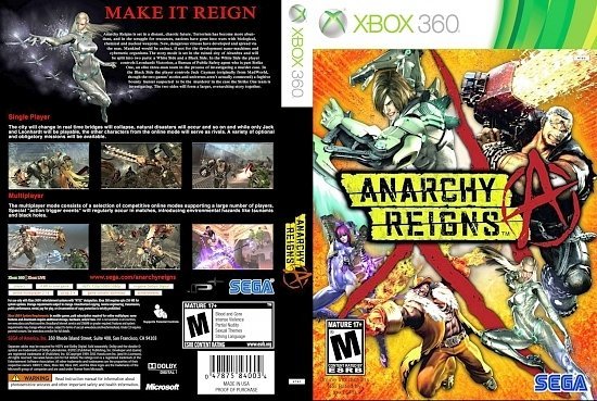 dvd cover Anarchy Reigns