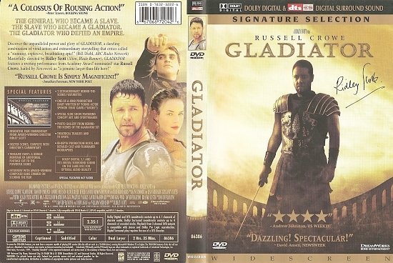 dvd cover Gladiator (2000) WS R1