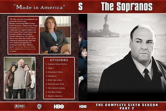 dvd cover Sopranos 6 Part 2