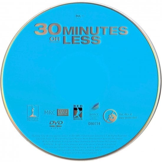 dvd cover 30 Minutes Or Less (2011) WS R4