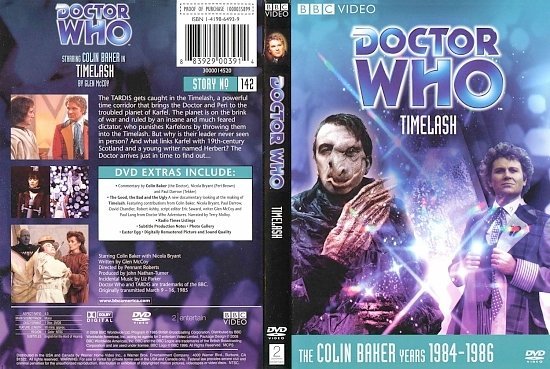dvd cover Doctor Who Timelash