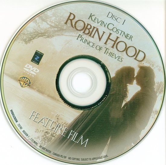 dvd cover Robin Hood: Prince Of Thieves (1991) WS SE R1