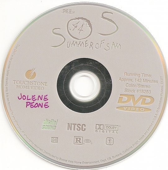 dvd cover Summer Of Sam (1999) WS R1