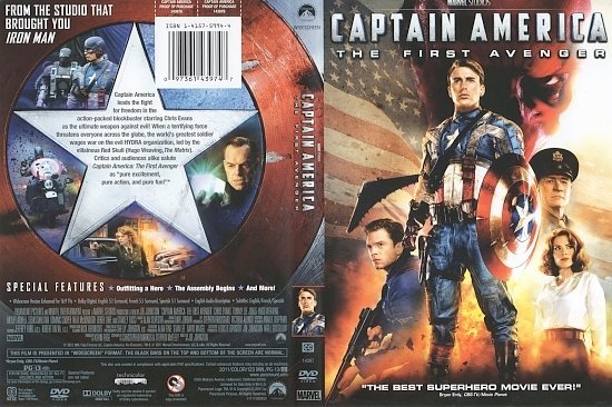 dvd cover Captain America: The First Avenger (2011) WS R1