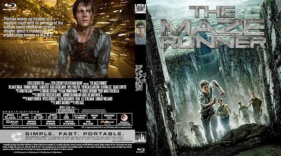 dvd cover The Maze Runner Custom Blu-Ray Cover