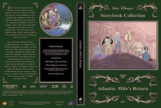 dvd cover Atlantis: Milo's Return