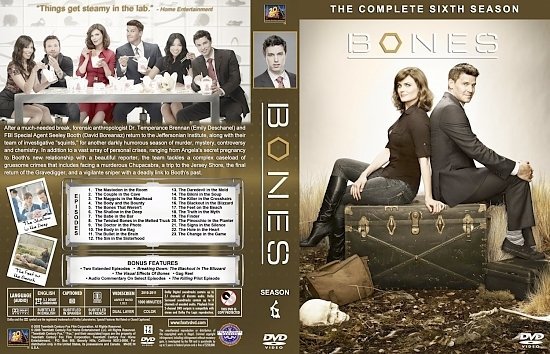 dvd cover Bones Season 6