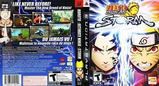 dvd cover Naruto Ultimate Ninja Storm English French NTSC f