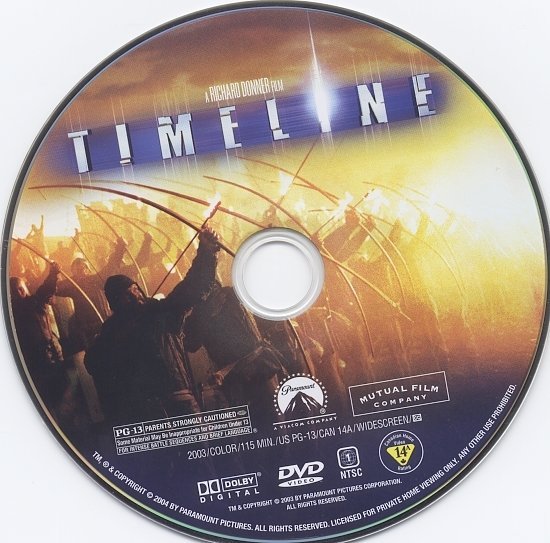 dvd cover Timeline (2003) R1