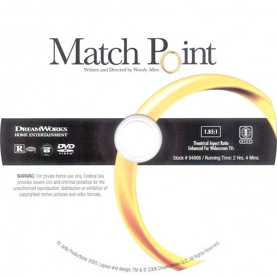 dvd cover Match Point (2005) R1